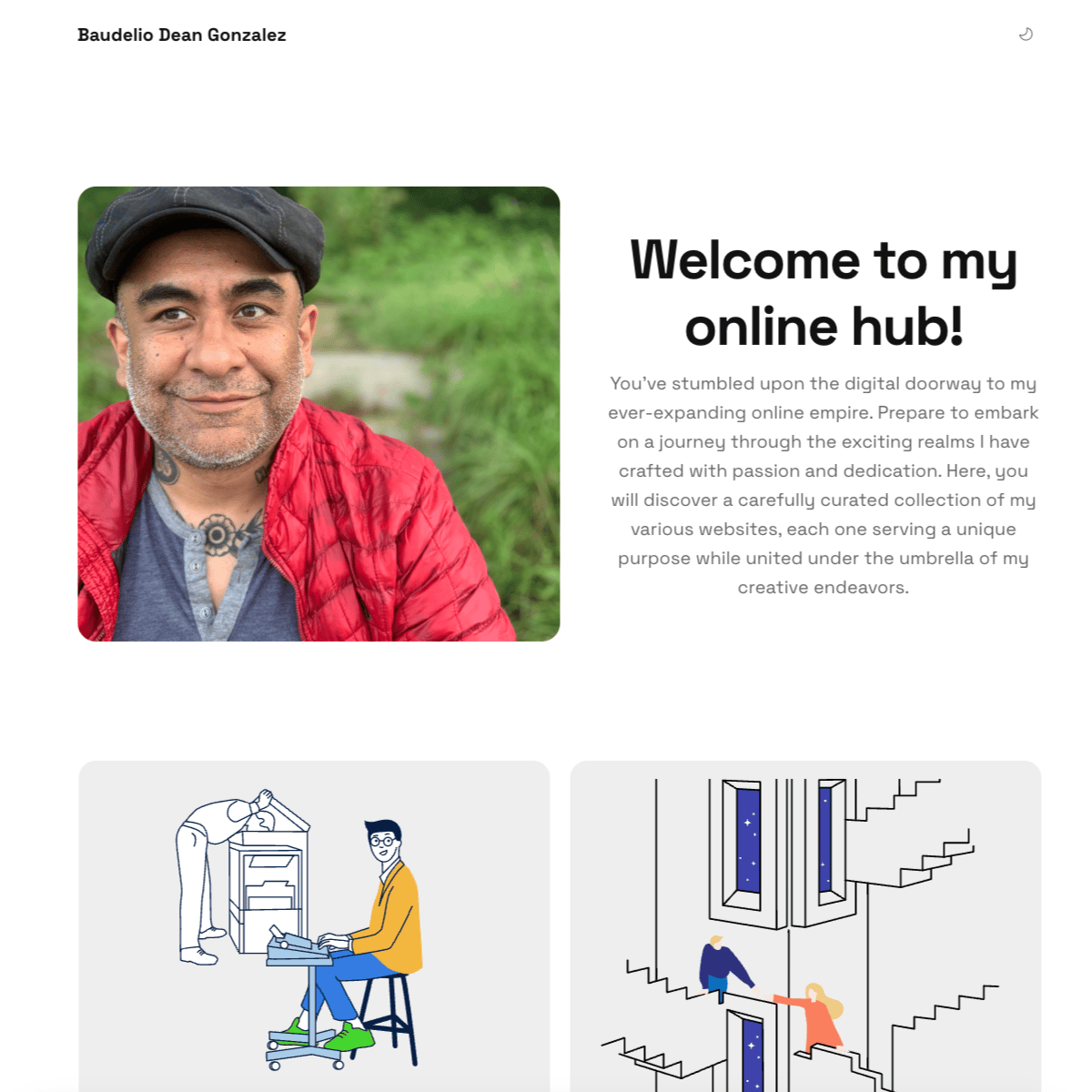 Baudelio Dean Gonzalez website screenshot